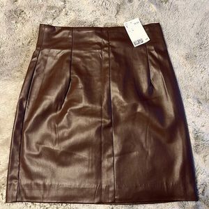 Leather Skirt|H&M| Size 4|NWT